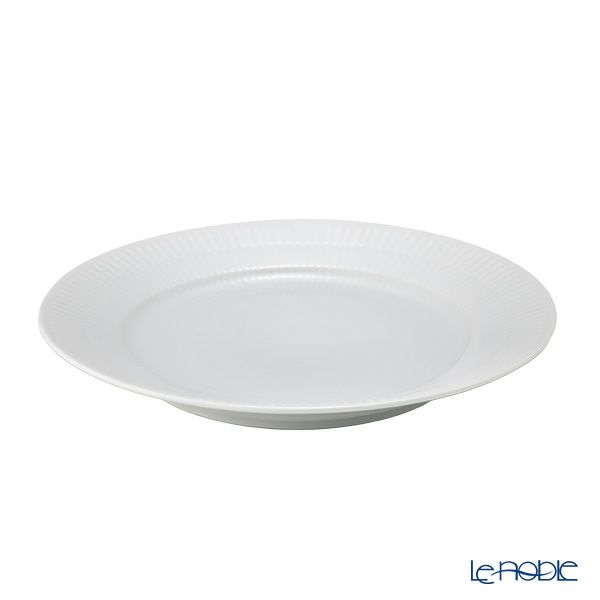ロイヤルコペンハーゲン（Royal Copenhagen） ホワイト フルーテッド プレイン デザートプレート 22cm 2408622／1017403