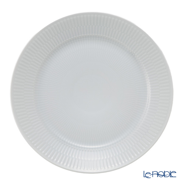 ロイヤルコペンハーゲン（Royal Copenhagen） ホワイト フルーテッド プレイン プレート 27cm 2408627／1017404