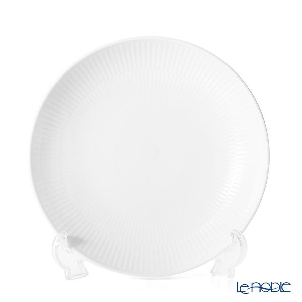 ロイヤルコペンハーゲン（Royal Copenhagen） ホワイト フルーテッド プレイン ディーププレート 20cm 2408730／1016944