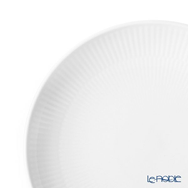 ロイヤルコペンハーゲン（Royal Copenhagen） ホワイト フルーテッド プレイン ディーププレート 20cm 2408730／1016944