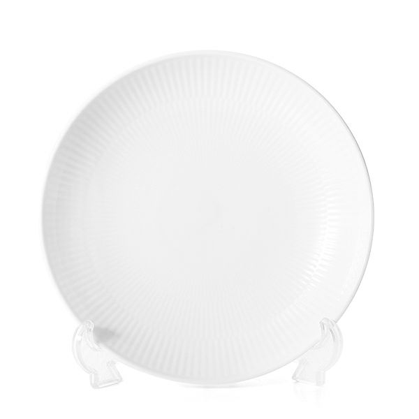 ロイヤルコペンハーゲン（Royal Copenhagen） ホワイト フルーテッド プレイン ディーププレート 20cm 2408730／1016944
