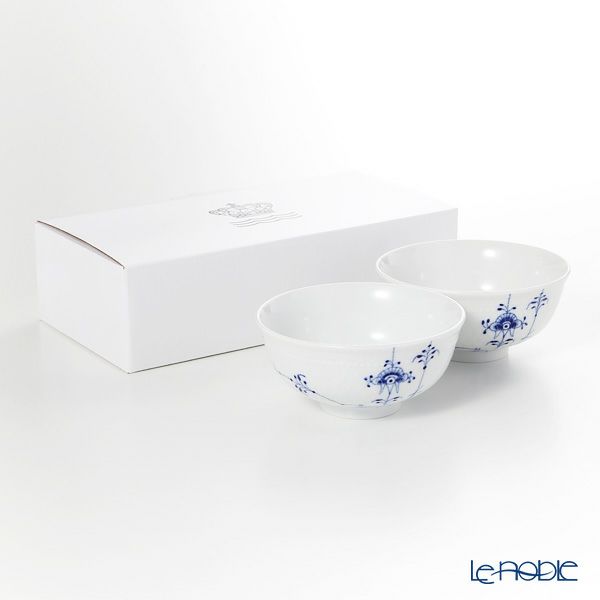 ロイヤルコペンハーゲン（Royal Copenhagen） ブルーパルメッテ ライスボウル ペア 11×H5cm 2500018