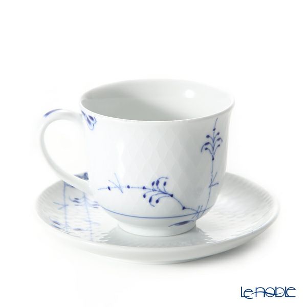 ロイヤルコペンハーゲン（Royal Copenhagen） ブルーパルメッテ カップ＆プレート ペア 160ml 2500030／1017409