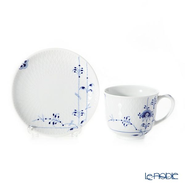 ロイヤルコペンハーゲン（Royal Copenhagen） ブルーパルメッテ カップ＆プレート ペア 160ml 2500030／1017409