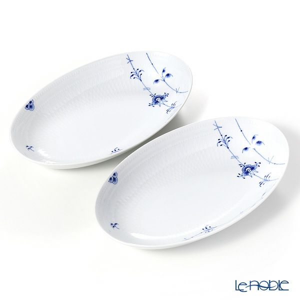 ロイヤルコペンハーゲン（Royal Copenhagen） ブルーパルメッテ オーバルディッシュ ペア 27×16 2500035