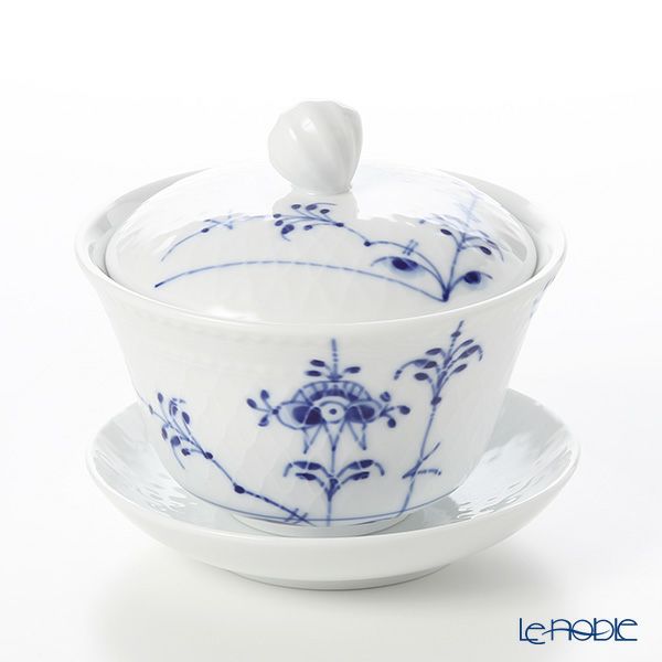 ロイヤルコペンハーゲン（Royal Copenhagen） ブルーパルメッテ 蓋つきカップ＆ソーサー ペア 210ml 2500062