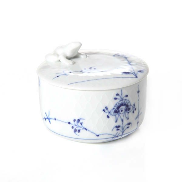 ロイヤルコペンハーゲン（Royal Copenhagen） ブルーパルメッテ ボックスラウンド 7cm 2500244／1017416