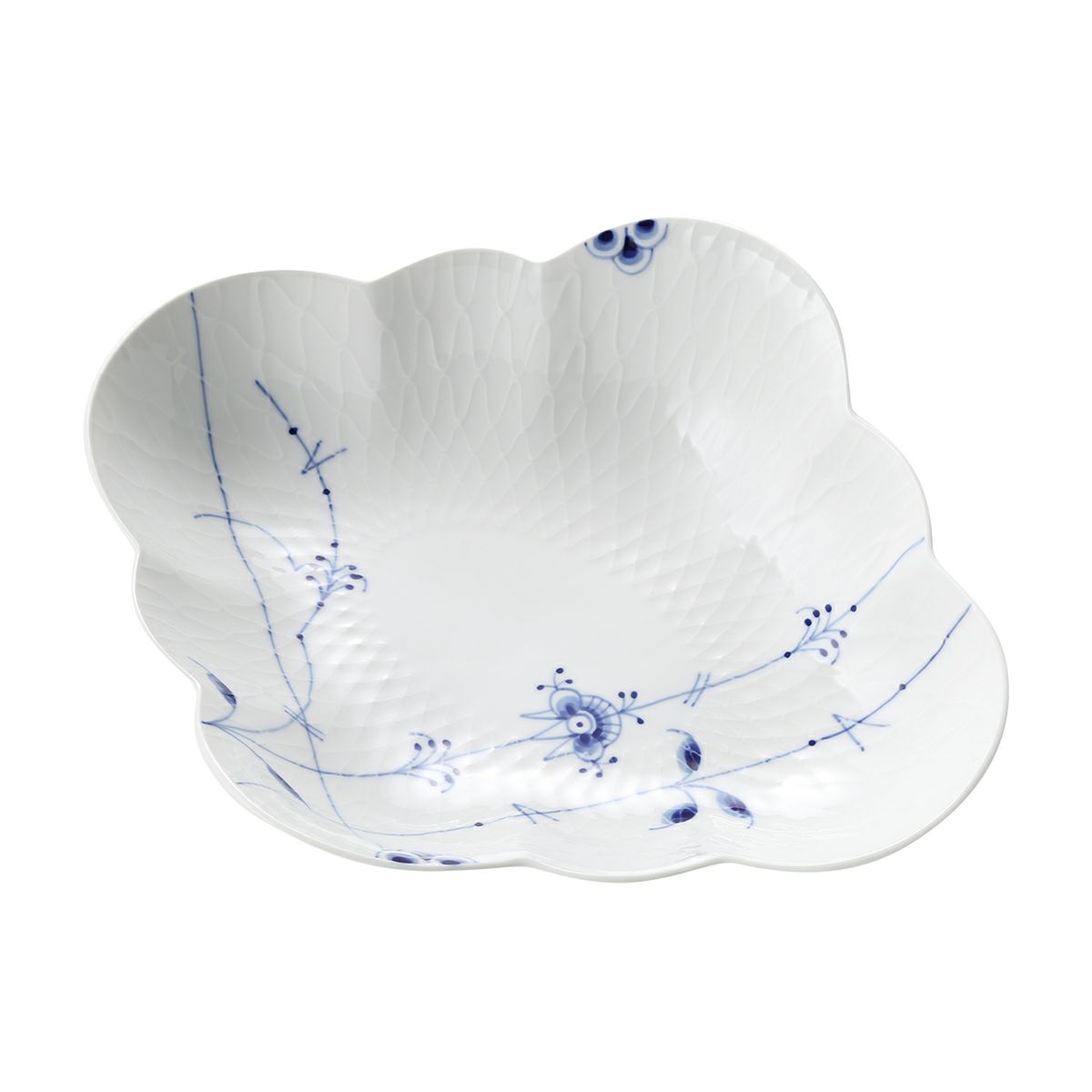 ロイヤルコペンハーゲン（Royal Copenhagen） ブルーパルメッテ フラワーボウル 26×22.5×H6.5 2500578