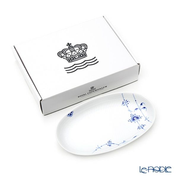 ロイヤルコペンハーゲン（Royal Copenhagen） ブルーパルメッテ オーバルディッシュ S 23×14cm 2500623