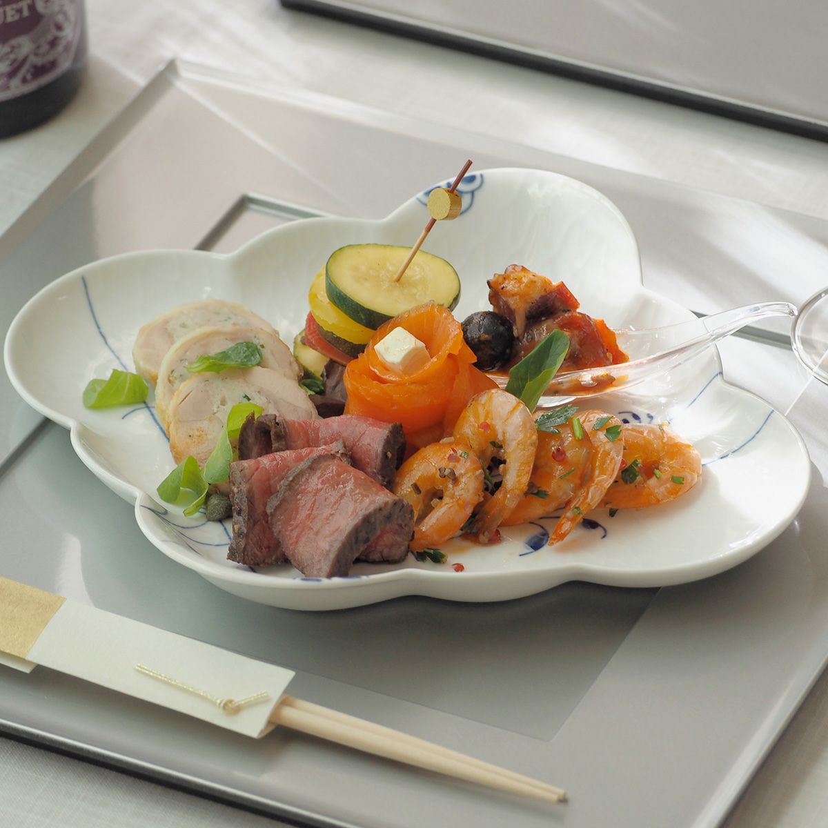 ロイヤルコペンハーゲン（Royal Copenhagen） ブルーパルメッテ ディッシュ ひし形 2500726