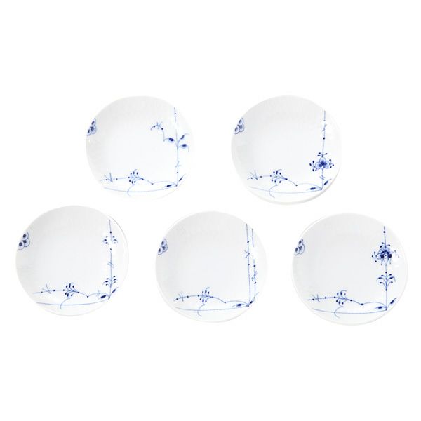 ロイヤルコペンハーゲン（Royal Copenhagen） ブルーパルメッテ プレート10cm 5柄セット 2500904／1052404 小皿／豆皿