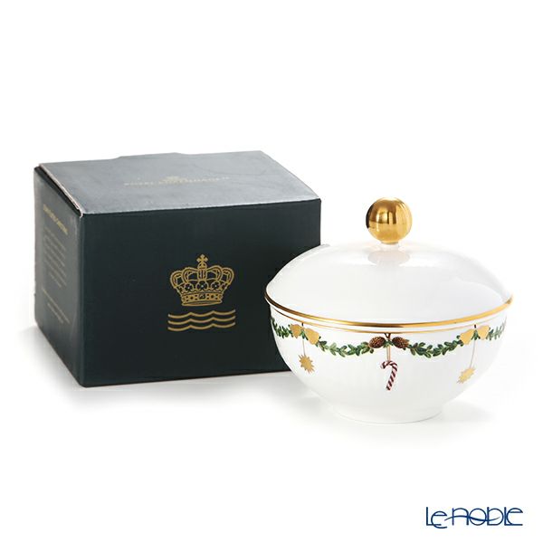 ロイヤルコペンハーゲン（Royal Copenhagen） スターフルーテッド シュガーボウル 蓋付 150ml 2503156／1021103