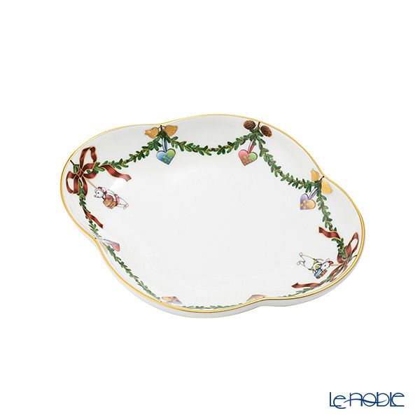 ロイヤルコペンハーゲン（Royal Copenhagen） スターフルーテッド クリスマス ディッシュ 17.5cm 2503353／1055053