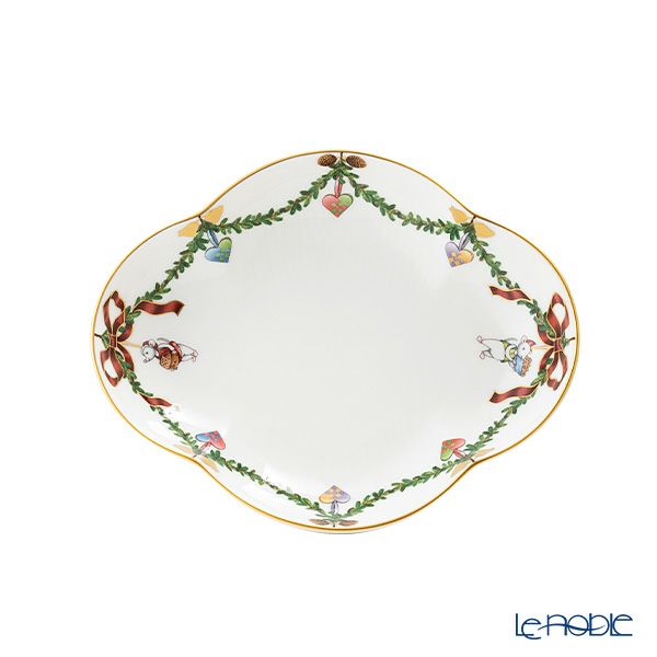 ロイヤルコペンハーゲン（Royal Copenhagen） スターフルーテッド クリスマス ディッシュ 17.5cm 2503353／1055053