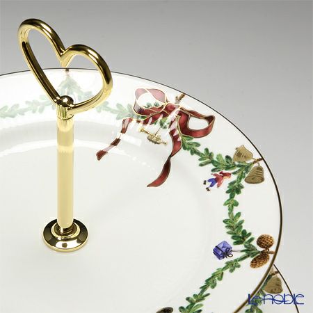 ロイヤルコペンハーゲン（Royal Copenhagen） スターフルーテッド ケーキスタンド 23cm 2503428／1017446