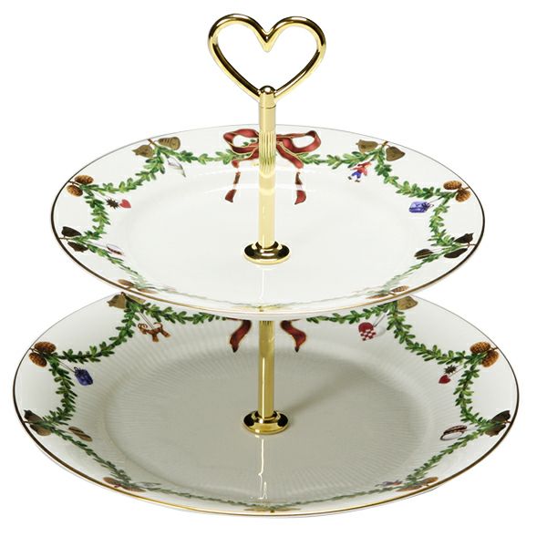 ロイヤルコペンハーゲン（Royal Copenhagen） スターフルーテッド ケーキスタンド 23cm 2503428／1017446