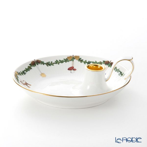 ロイヤルコペンハーゲン（Royal Copenhagen） スターフルーテッド キャンドルホルダー 17.5×H6.5cm 2503501／1024778