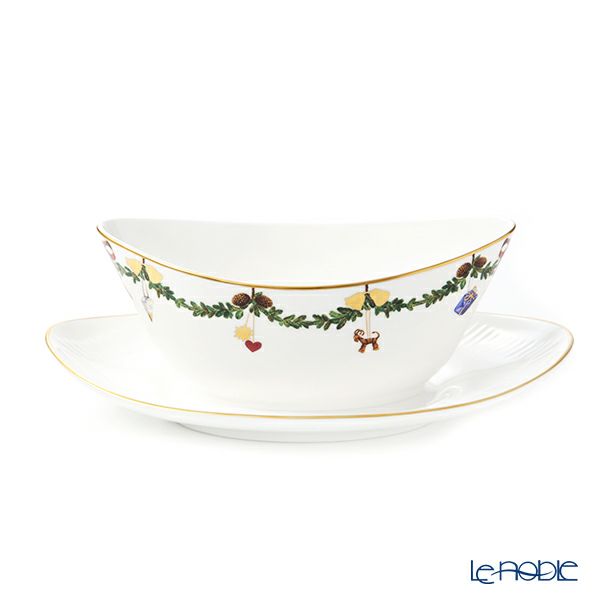 ロイヤルコペンハーゲン（Royal Copenhagen） スターフルーテッド ソースボート 430ml 2503563／1017450