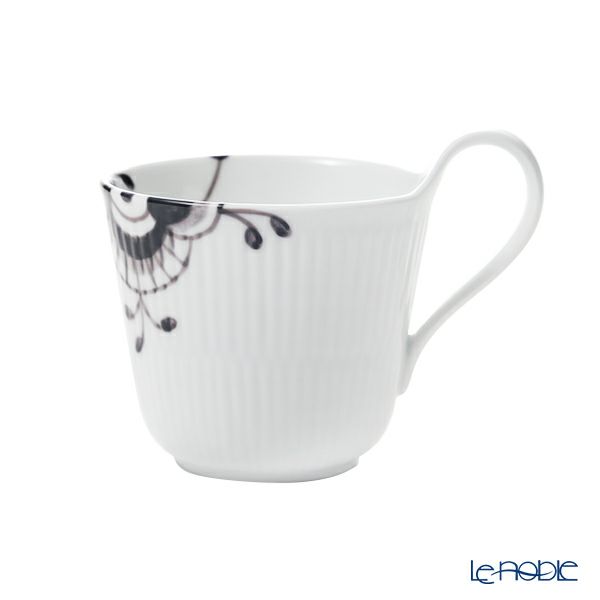 ロイヤルコペンハーゲン（Royal Copenhagen） ブラック フルーテッド メガ マグカップ ハイハンドル 330ml 2541090／1017018