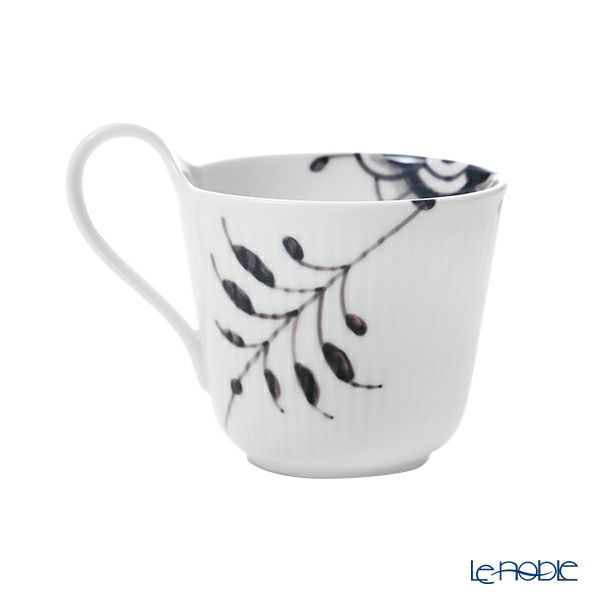 ロイヤルコペンハーゲン（Royal Copenhagen） ブラック フルーテッド メガ マグカップ ハイハンドル 330ml 2541090／1017018