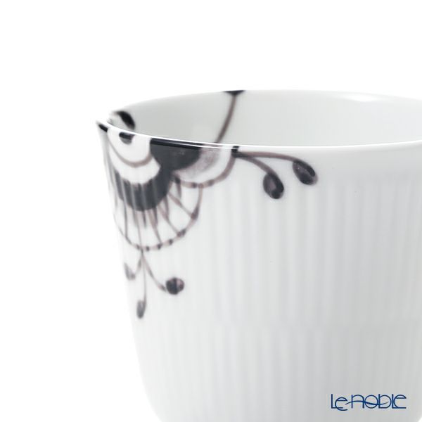 ロイヤルコペンハーゲン（Royal Copenhagen） ブラック フルーテッド メガ マグカップ ハイハンドル 330ml 2541090／1017018