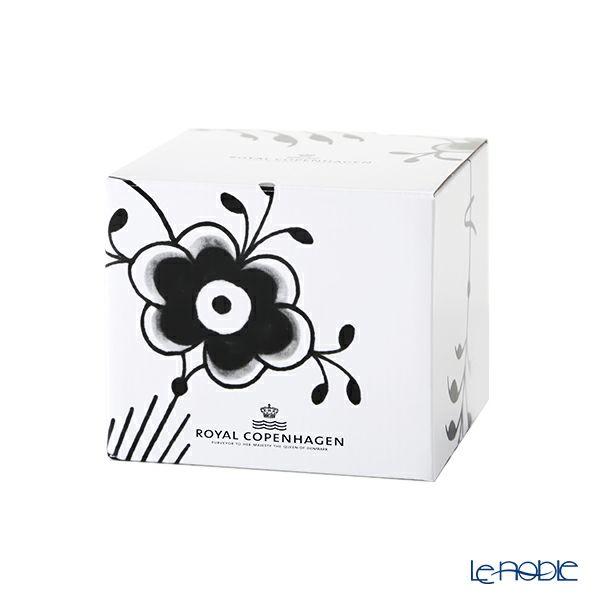 ロイヤルコペンハーゲン（Royal Copenhagen） ブラック フルーテッド メガ マグカップ ハイハンドル 330ml 2541090／1017018