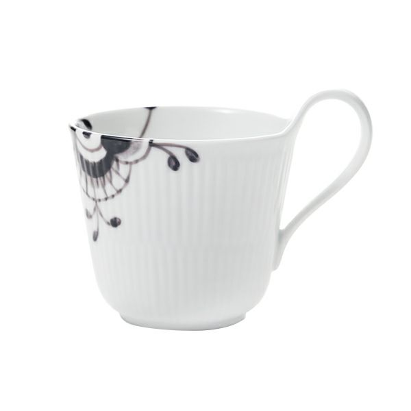 ロイヤルコペンハーゲン（Royal Copenhagen） ブラック フルーテッド メガ マグカップ ハイハンドル 330ml 2541090／1017018