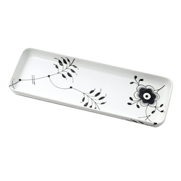 ロイヤルコペンハーゲン（Royal Copenhagen） ブラック フルーテッド メガ トレイ 36×12cm 2541378／1017024