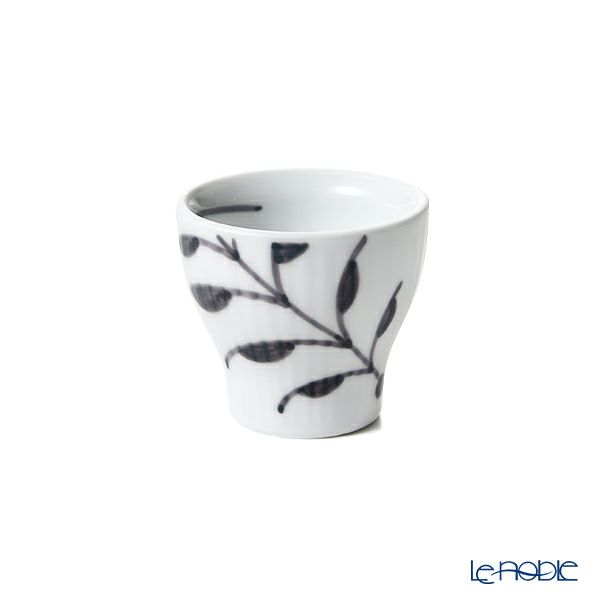 ロイヤルコペンハーゲン（Royal Copenhagen） ブラック フルーテッド メガ エッグカップ ペア 3×H5.3cm 2541703／1017033