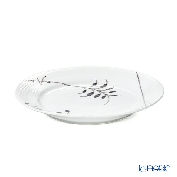 ロイヤルコペンハーゲン（Royal Copenhagen） ブラック フルーテッド メガ プレート 19cm 2542620／1017038