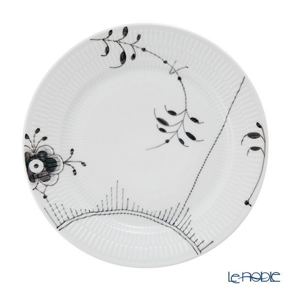 ロイヤルコペンハーゲン（Royal Copenhagen） ブラック フルーテッド メガ ディナープレート 27cm 2542627／1017471