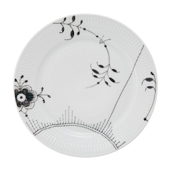 ロイヤルコペンハーゲン（Royal Copenhagen） ブラック フルーテッド メガ ディナープレート 27cm 2542627／1017471