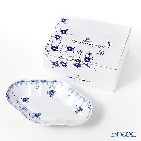 ロイヤルコペンハーゲン（Royal Copenhagen） ブルーエレメンツ オーバルディッシュ 23cm 2589353／1017050
