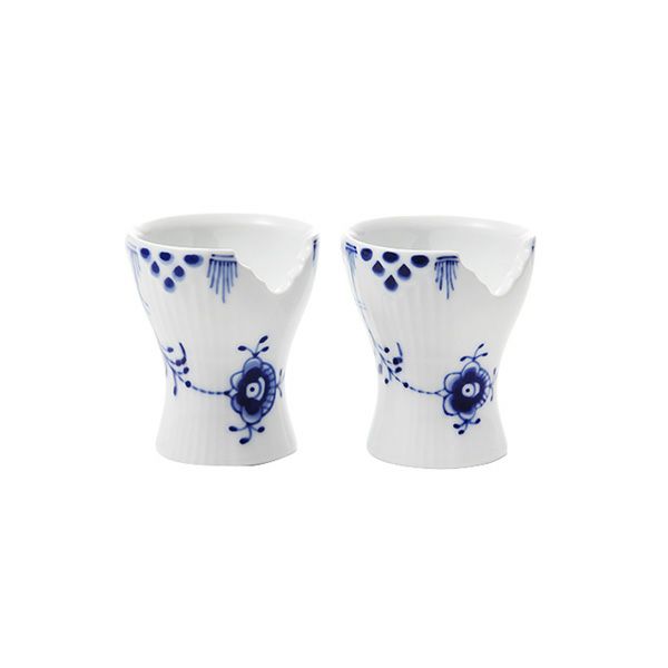 ロイヤルコペンハーゲン（Royal Copenhagen） ブルーエレメンツ エッグカップ／エッグスタンド ペア 5×高さ6cm 2589703／1017061