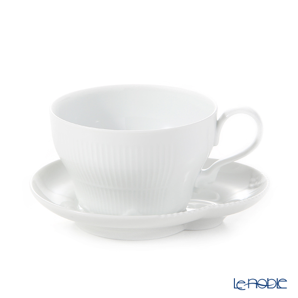 ロイヤルコペンハーゲン（Royal Copenhagen） エレメンツ ホワイト ティーカップ＆ソーサー 260ml 2597086／1026456