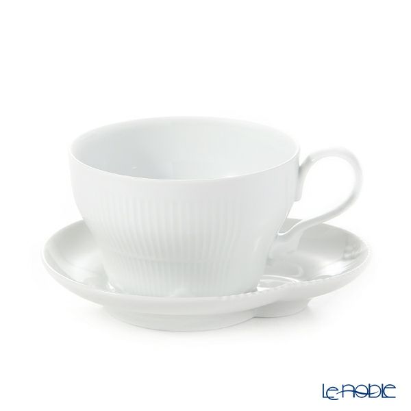 ロイヤルコペンハーゲン（Royal Copenhagen） エレメンツ ホワイト ティーカップ＆ソーサー 260ml 2597086／1026456