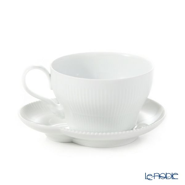 ロイヤルコペンハーゲン（Royal Copenhagen） エレメンツ ホワイト ティーカップ＆ソーサー 260ml 2597086／1026456
