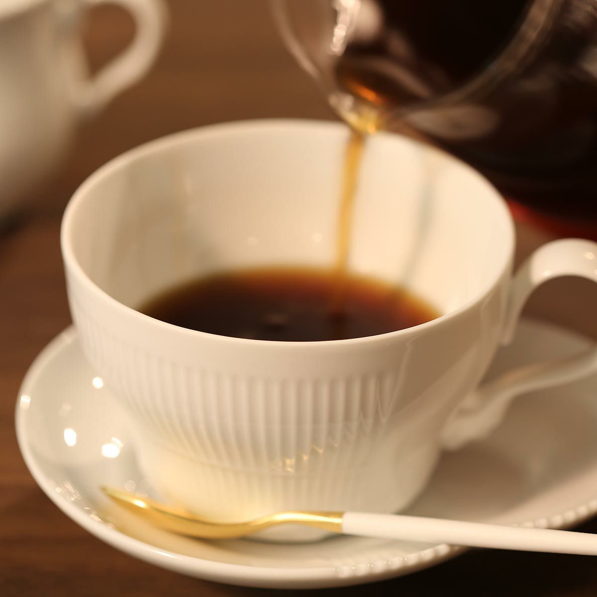 ロイヤルコペンハーゲン（Royal Copenhagen） エレメンツ ホワイト ティーカップ＆ソーサー 260ml 2597086／1026456