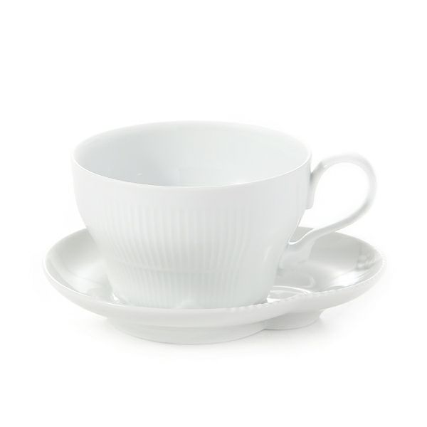 ロイヤルコペンハーゲン（Royal Copenhagen） エレメンツ ホワイト ティーカップ＆ソーサー 260ml 2597086／1026456
