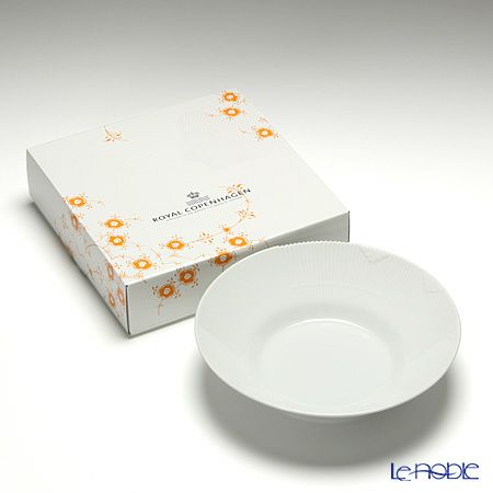 ロイヤルコペンハーゲン（Royal Copenhagen） エレメンツ ホワイト プレート（ディープ） 24cm 2597604／1017495