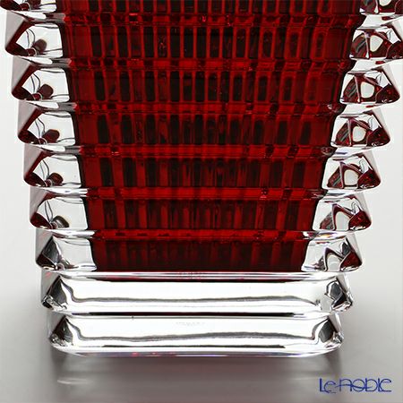 バカラ（Baccarat） EYE 2-802-298 ベース（花瓶） スクエア S 20cm レッド