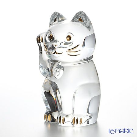 バカラ（Baccarat） オブジェ 2-803-413 まねき猫 25cm