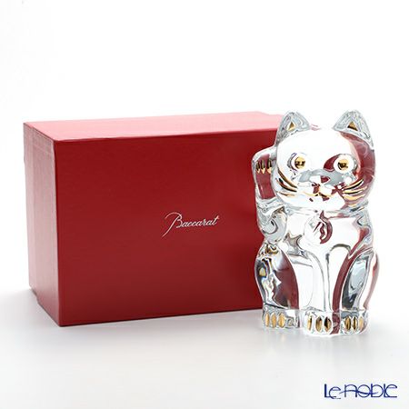 バカラ（Baccarat） オブジェ 2-803-413 まねき猫 25cm