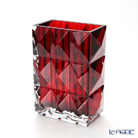 バカラ（Baccarat） ルクソール 2-808-408 ベース（花瓶） レッド 20cm