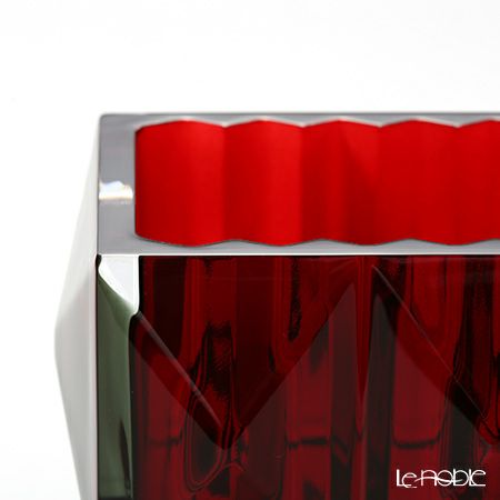 バカラ（Baccarat） ルクソール 2-808-408 ベース（花瓶） レッド 20cm