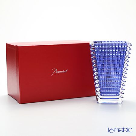 バカラ（Baccarat） EYE 2-811-104 ベース（花瓶） スクエア S 20cm ブルー