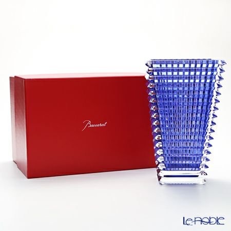 バカラ（Baccarat） EYE 2-811-106 ベース（花瓶） スクエア L 30cm ブルー