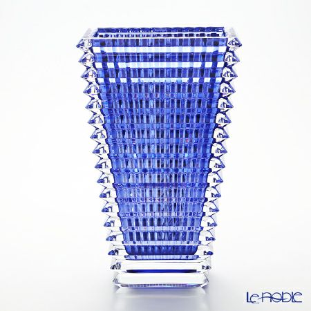 バカラ（Baccarat） EYE 2-811-106 ベース（花瓶） スクエア L 30cm ブルー