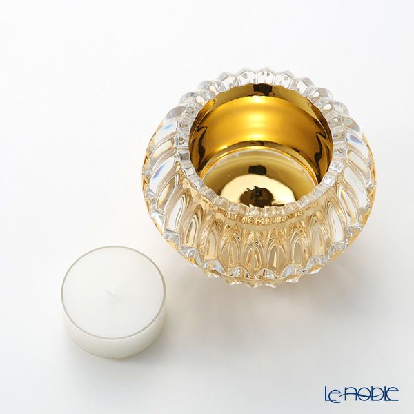 バカラ（Baccarat） ミルニュイ 2-812-544 キャンドルホルダー（キャンドル付）ゴールド 6.5cm