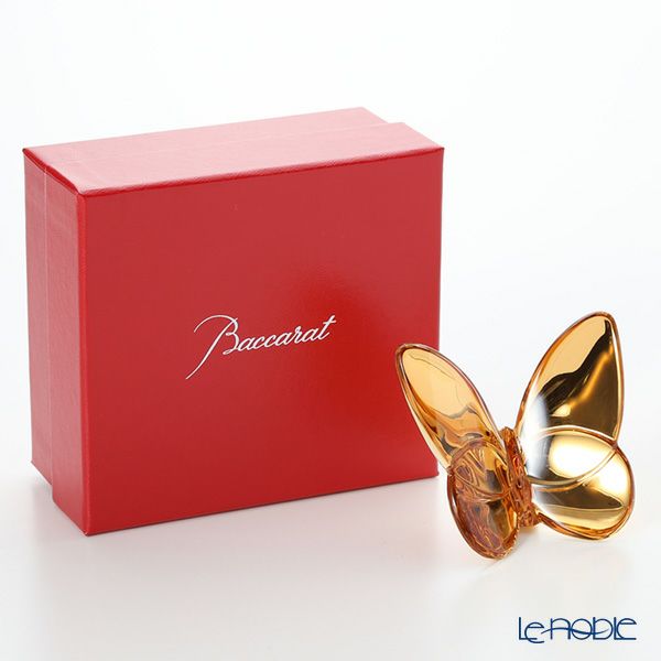 バカラ（Baccarat） オブジェ 2-812-622 ラッキーバタフライ ゴールド